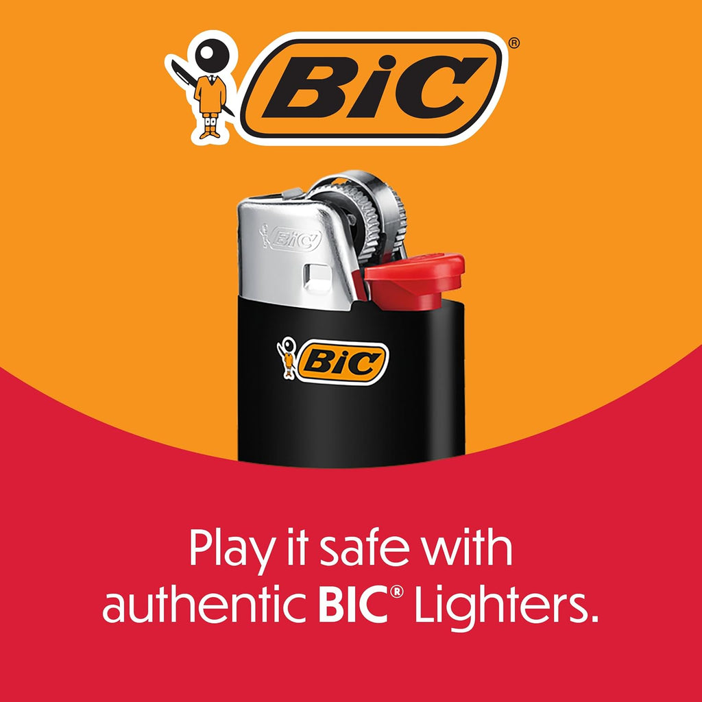 BIC Maxi Pocket Lighters, Long-Lasting, Safe, Assorted Colors, 15-Pack
