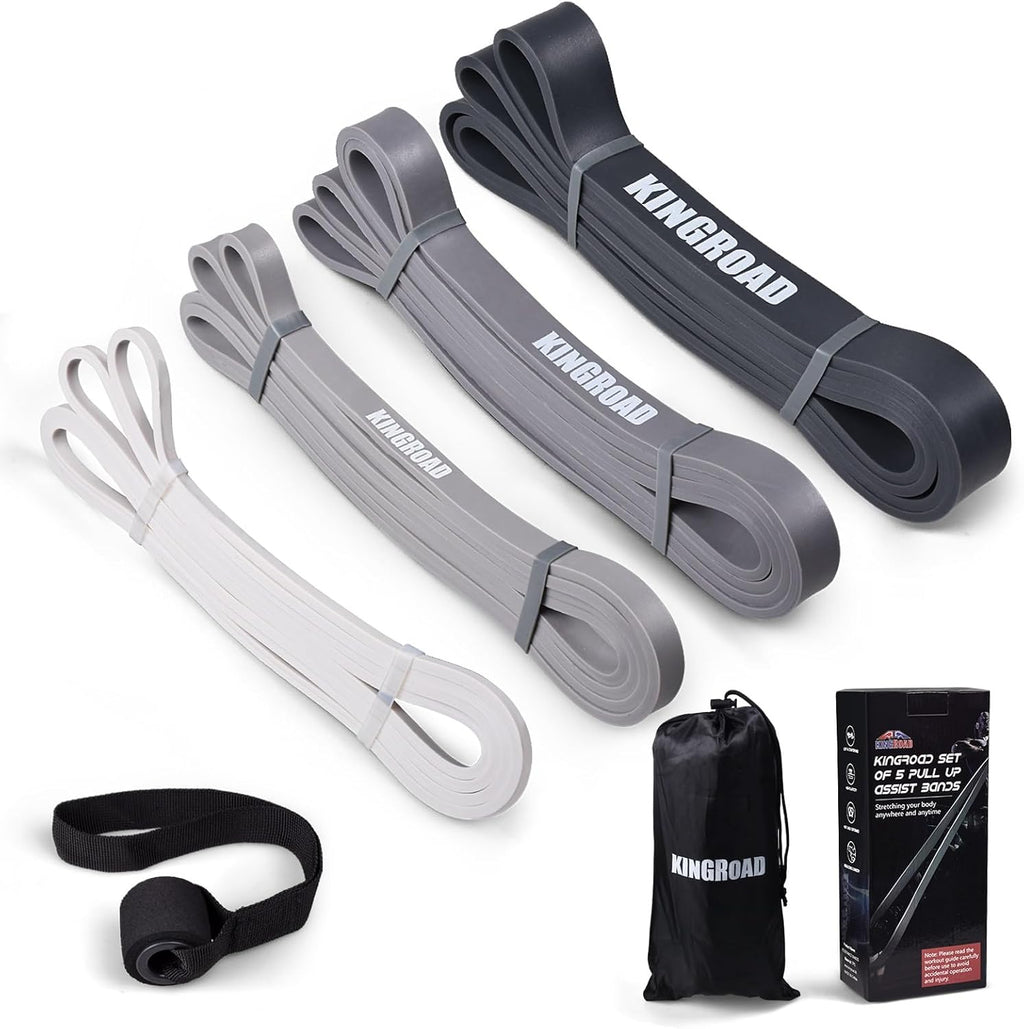 Resistance Band Pull Up Assistance Bands Sets Resistance Heavy Duty Exercise Stretch Fitness Bands for Stretching Power Lifting Workout Training with Instruction Guide