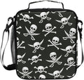Pirate Skull Lunch Box Insulated Lunch Bag Cooler Tote Bag