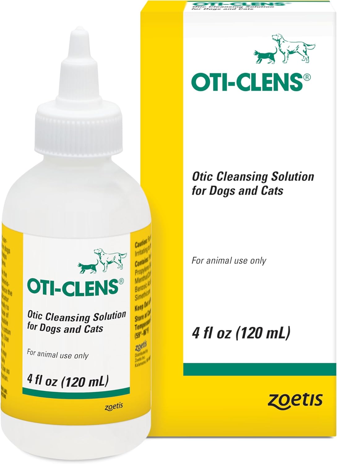 Oti-Clens Ear Cleansing Solution for Dogs & Cats, 4 oz