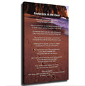 Footprints in The Sand Poem Wall Art Poster Decorative Painting Print Modern Home Bedroom Living Room Decoration Canvas Wall Art Aesthetic (20×30inch Unframed)