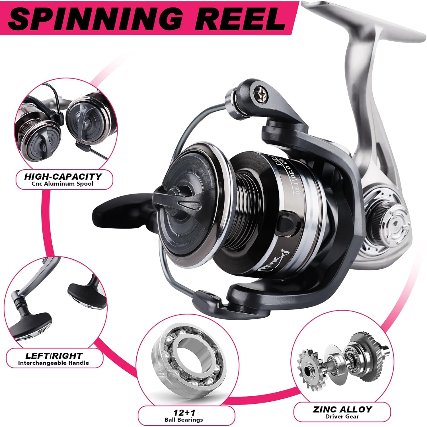 2PCS Telescopic Fishing Rods and Reels Combo Set Portable Fishing Pole