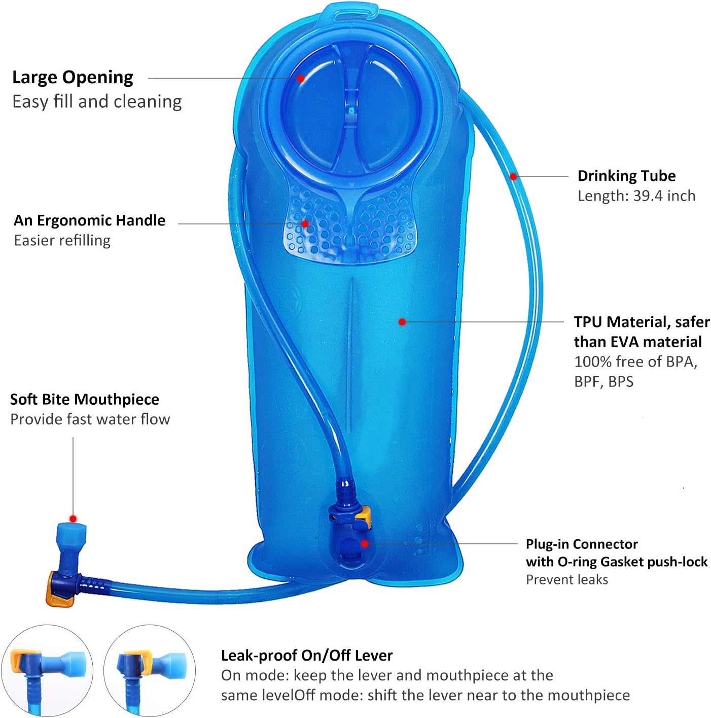 Unigear Hydration Pack Backpack with 2L Water Bladder for Hiking & Cycling