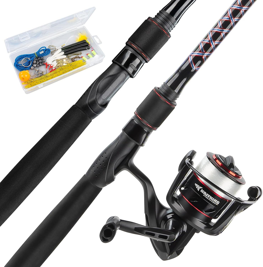 KastKing Brutus Spinning Fishing Reel Combo - 2Pc Blanks, 6'6" MH 3000 Reel