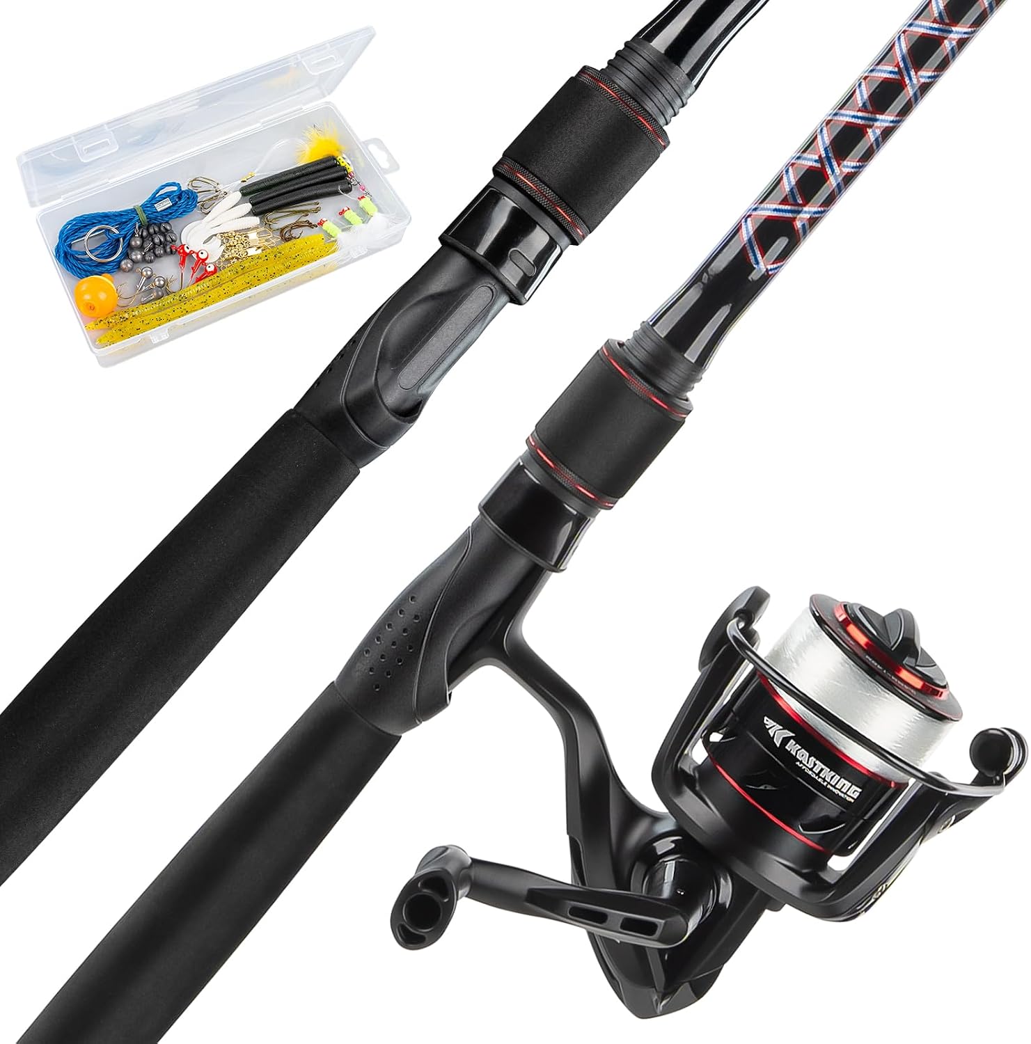 KastKing Brutus Spinning Fishing Reel Combo - 2Pc Blanks, 6'6" MH 3000 Reel