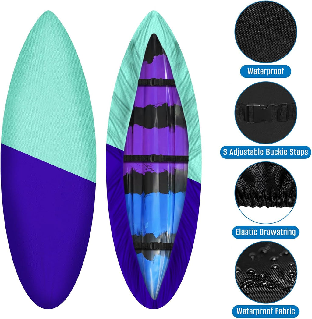SIRUITON Kayak Cover 9-13FT 420D Waterproof Board Covers