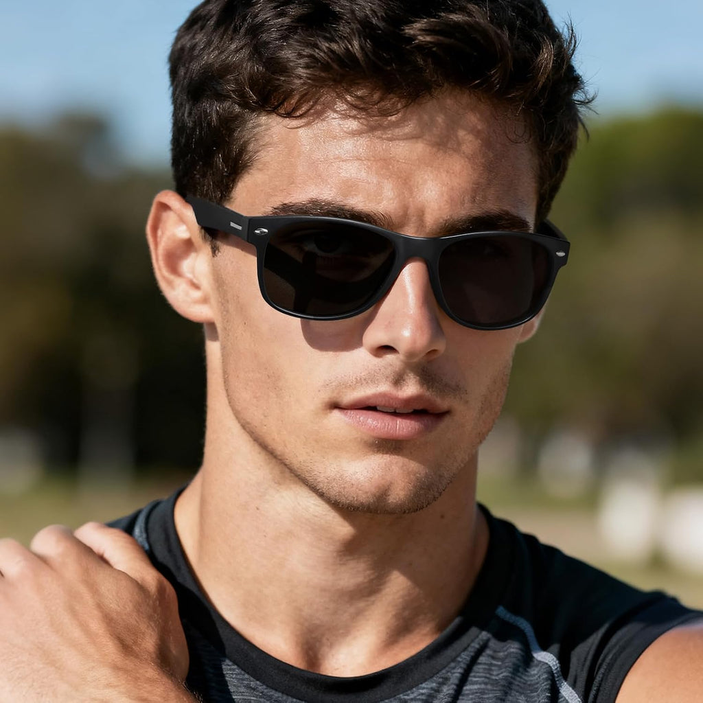 CARFIA Polarized Sunglasses Men Womens UV Protection,TR90 Lightweight Frame Sports Life Style Outdoor Running Sun Glasses