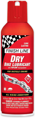 Finish Line Dry Bike Chain Lube – Ceramic Dry-Film Lubricant – Dirt & Dust Resistant