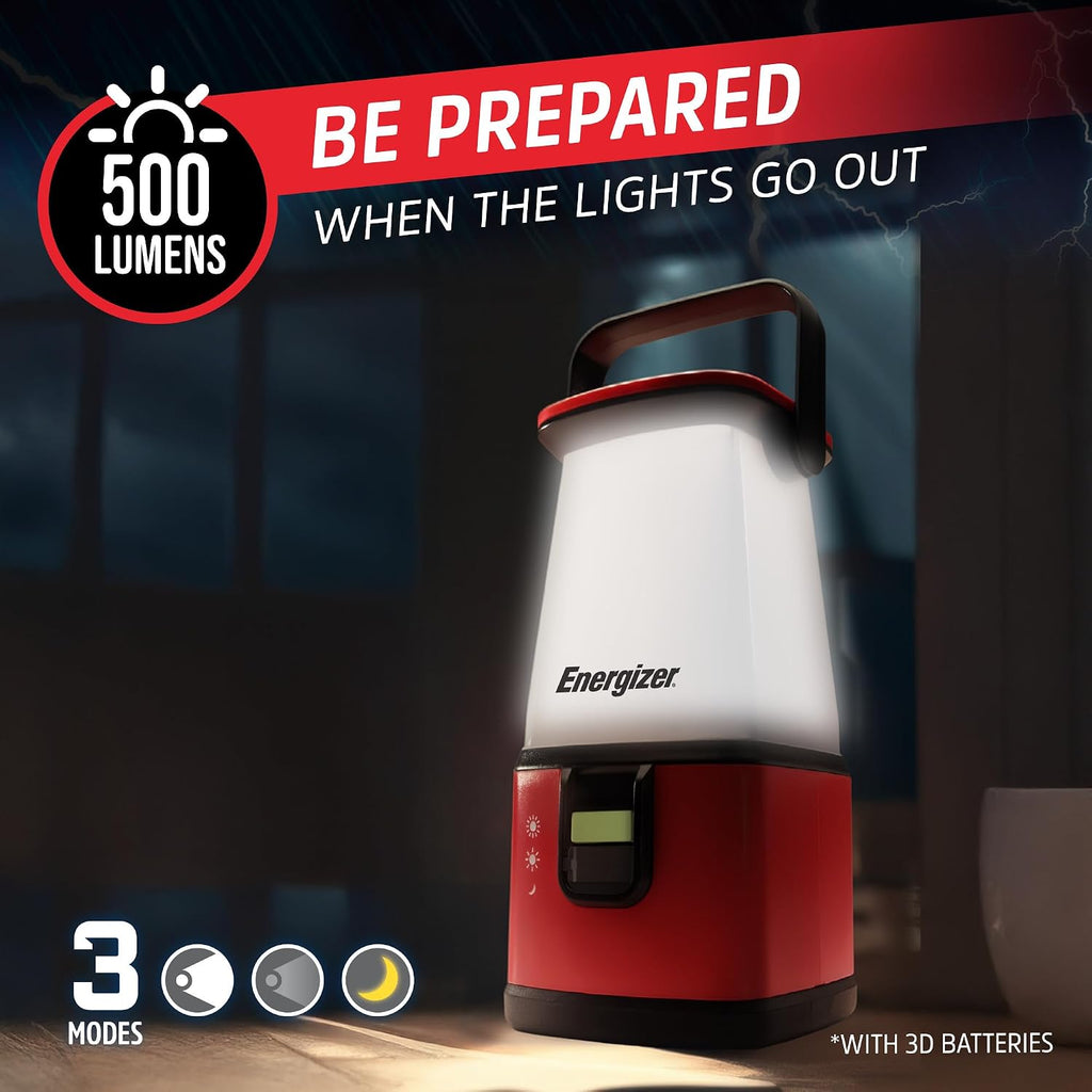 ENERGIZER LED Camping Lantern 360 PRO, IPX4 Water Resistant Tent Light, Ultra Bright Battery Powered Lanterns for Camping, Outdoors, Emergency Power Outage