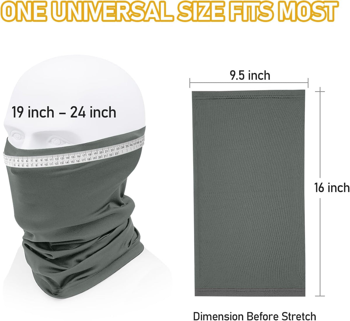 TICONN Neck Gaiter for Men Women, Cooling Bandana Face Mask Cover Gator