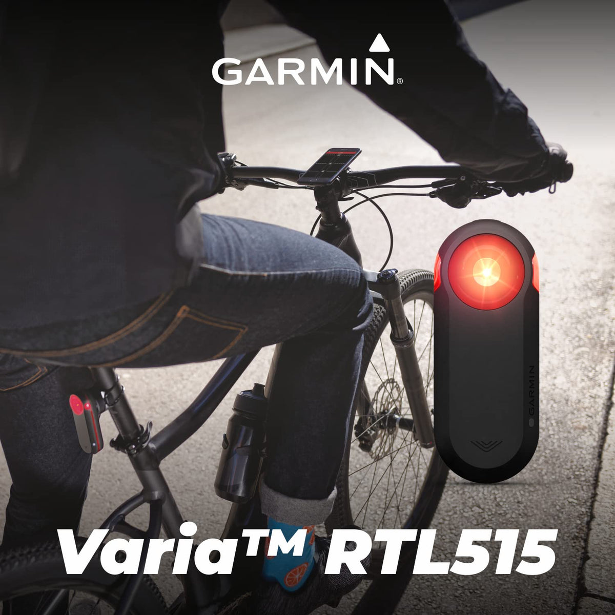 Wearable4U - Garmin Varia RTL515 Cycling Rearview Radar with Visual and Audible Alerts for Vehicles and Power Bundle