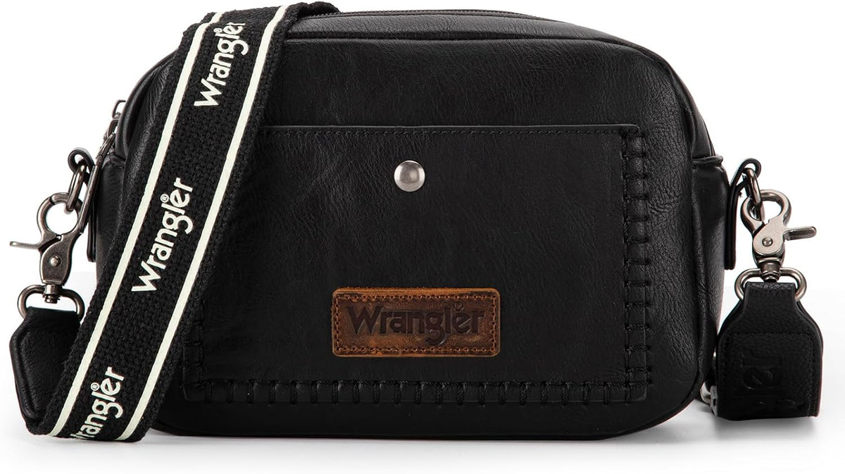 Wrangler Crossbody Purses for Women Trendy Camera Bag with Wide Strap