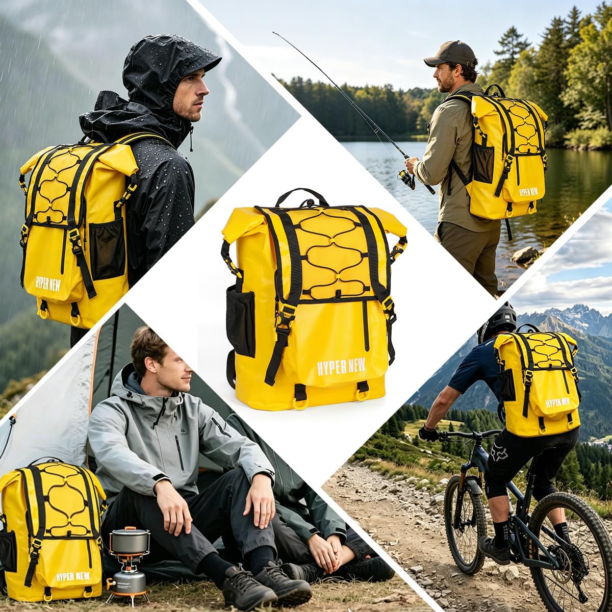 Waterproof Dry Bag Backpack 30L,Dry Backpack for Men Women Adults Teens, Kayaking Boating Hiking Camping Rafting Fishing Travel Outdoor Enthusiasts