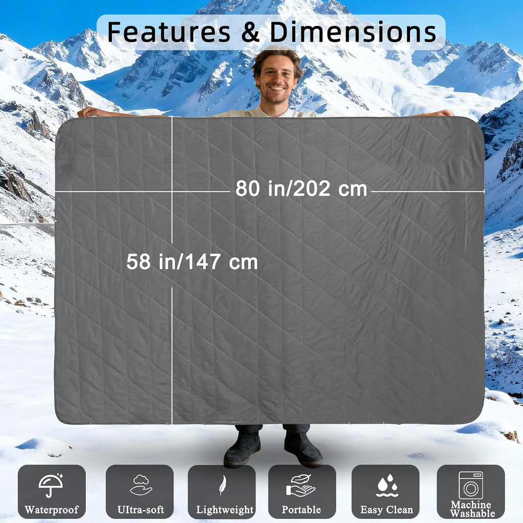 Large Waterproof Outdoor Camping Blanket 80 x 58 inch