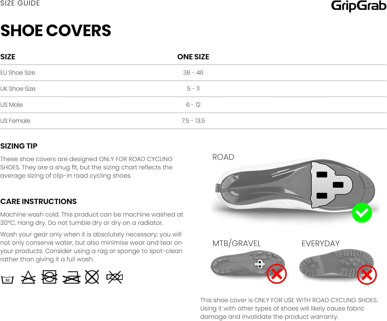 GripGrab Primavera Road Cycling Overshoes – Cover Socks for Spring & Fall