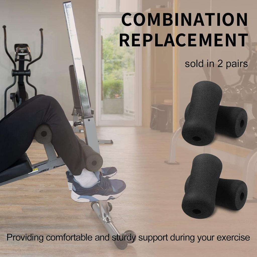 Sratte 4 Pcs Foam Foot Pads Rollers for Inversion Table Ankle Weight Bench