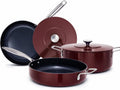 Nuwave Essential Series 5PC Ceramic Cookware Set PFAS-Free, Dishwasher Safe