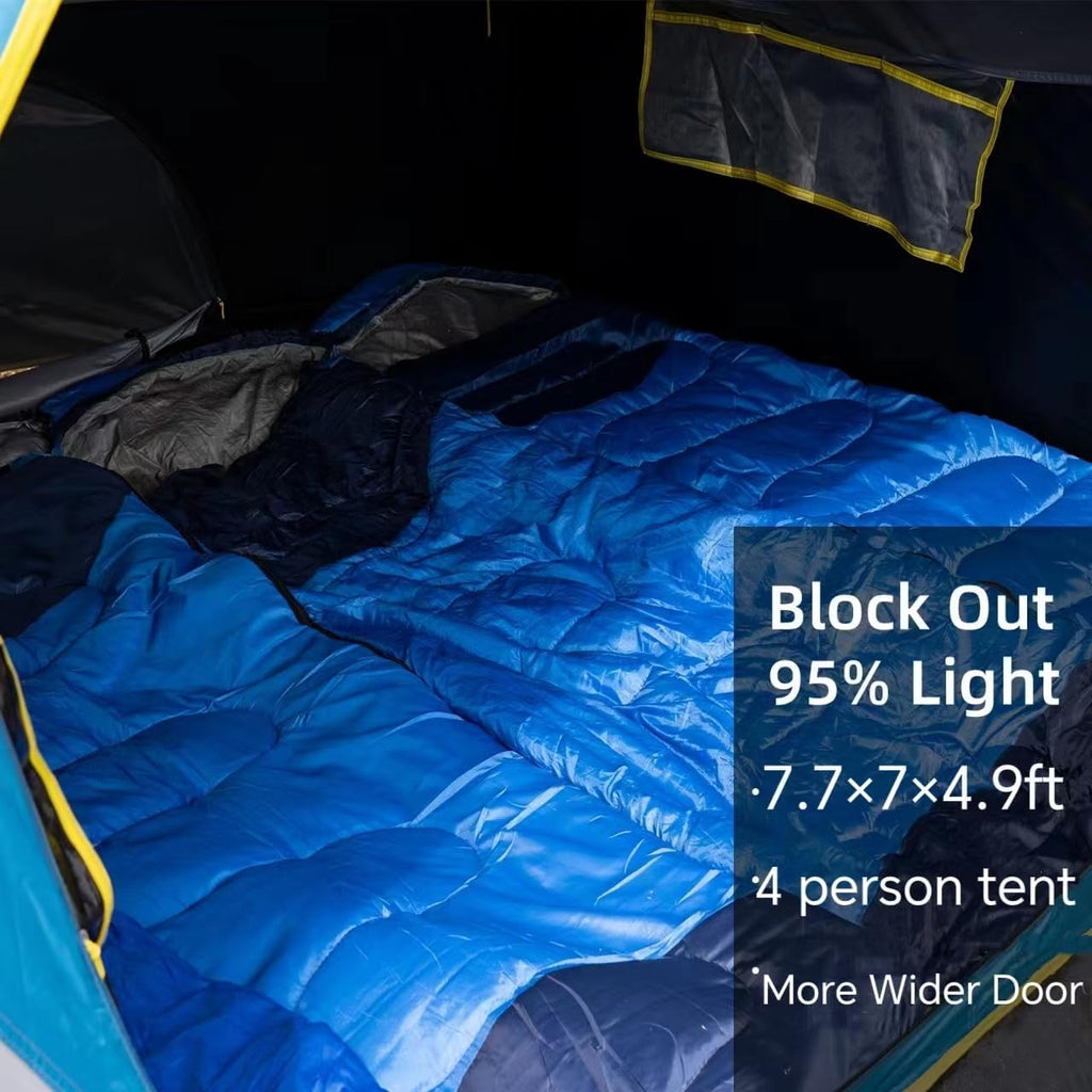 LOYEAHCAMP Tent 4/6 Person Blackout Camping Tent with Rainfly