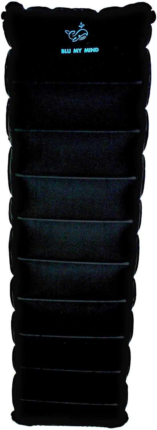 Travel Inflatable Body Pillow, The Original Full Size Travel Body Pillow 48 x 12 Inches with Drawstring Bag for Easy Packing.