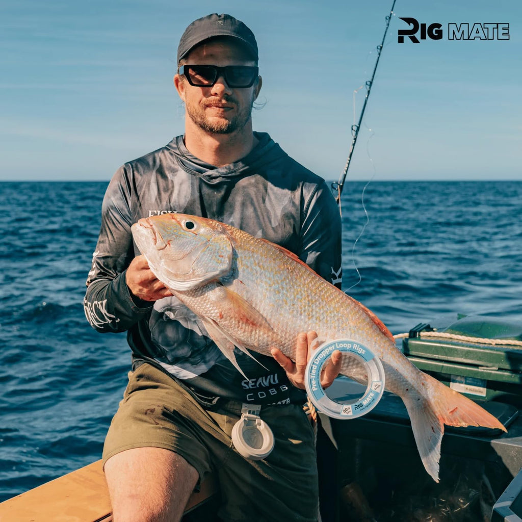 30 lb Pre-Tied Dropper Loop Rigs. Fishing Line Spool. Loops 18 Inches Apart with 5.5 Inch Loop Size. Perfect for Saltwater & Freshwater Fishing. Perfect for Snapper & Other Bottom Feeding Fish.