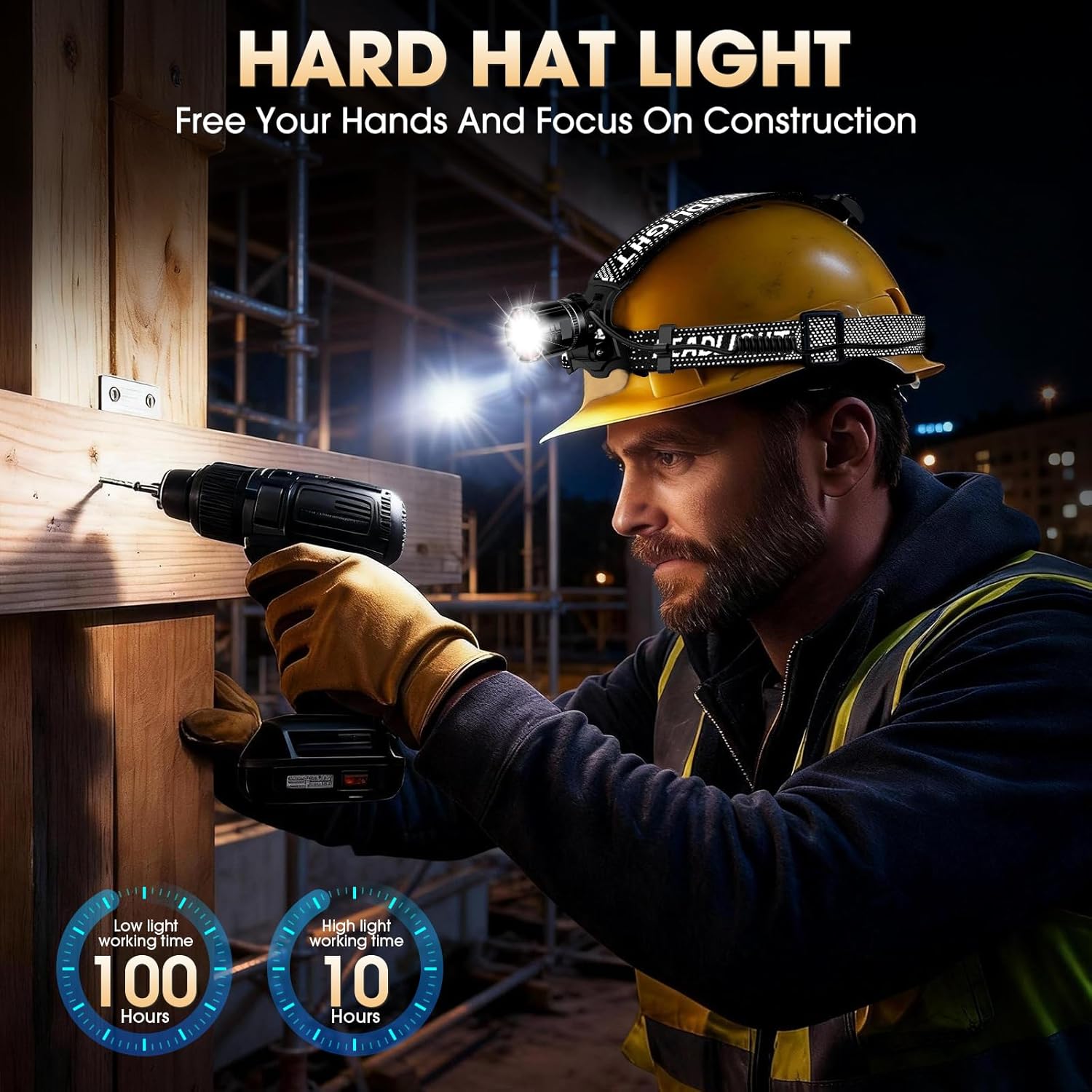 ATDOALL Headlamp Rechargeable, Super Bright LED Head Lamps 2-Pack Headlight