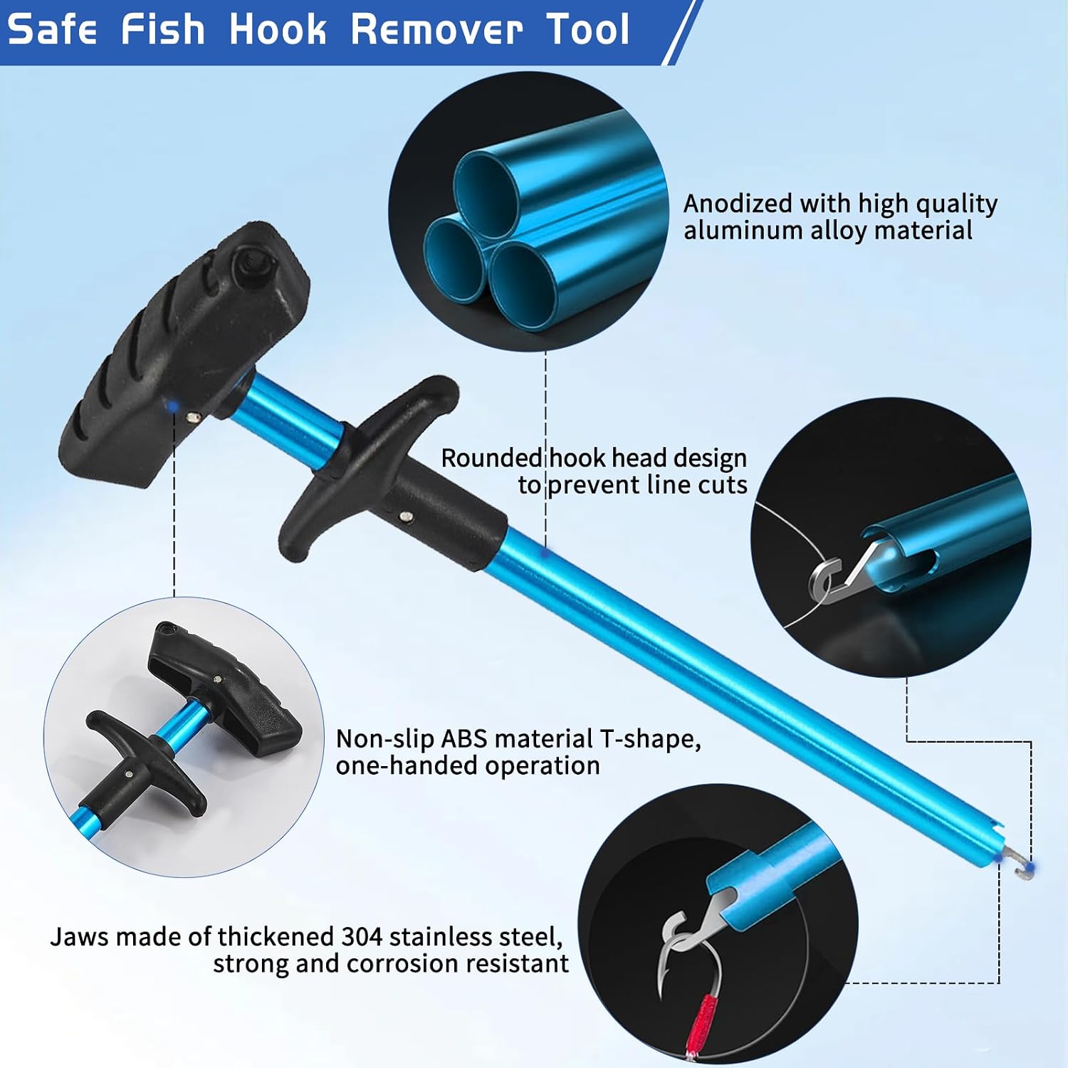 XBLACK Fishing Tool Kit Fishing Pliers Fish Gripper Fishing Scale Fish Grip Tools Set Saltwater Resistant Fishing Gear