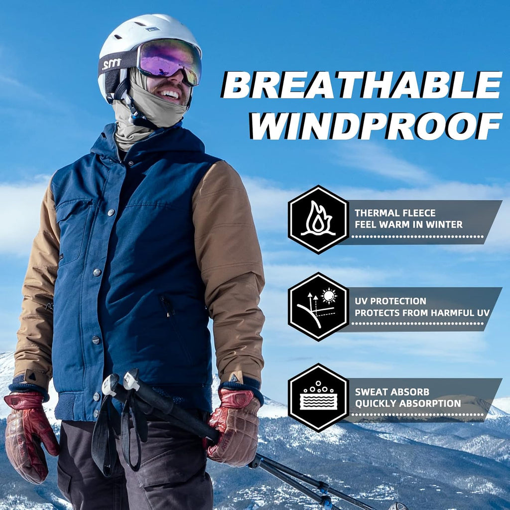 ROCKBROS Windproof Thermal Balaclava Ski Mask for Men and Women Cycling