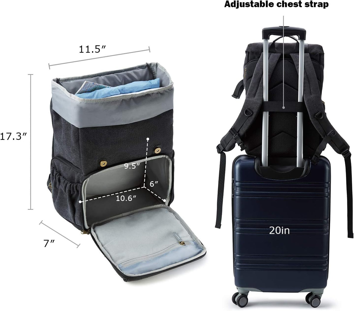 BAGSMART Camera Backpack DSLR Camera Bag Backpacks for Photographers