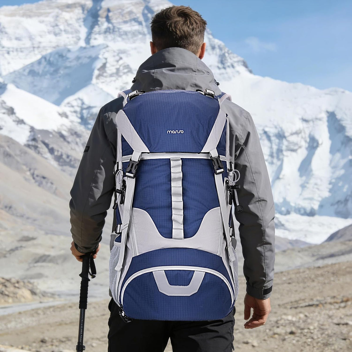 MOSISO 50L Hiking Backpack, Waterproof Camping Backpack