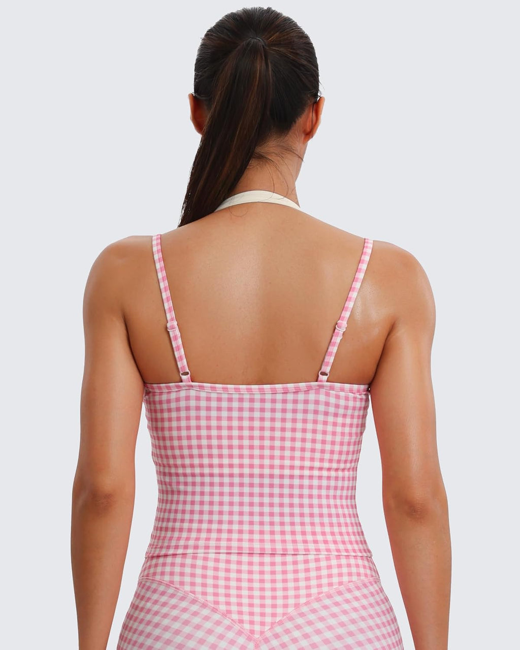 Aoxjox Women's Dual Core Bra & Tank Top Separable 2-Piece Set