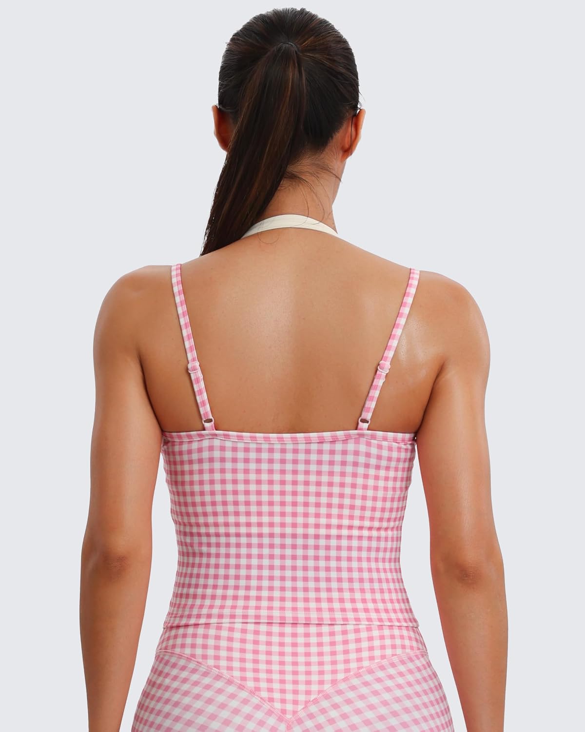 Aoxjox Women's Dual Core Bra & Tank Top Separable 2-Piece Set
