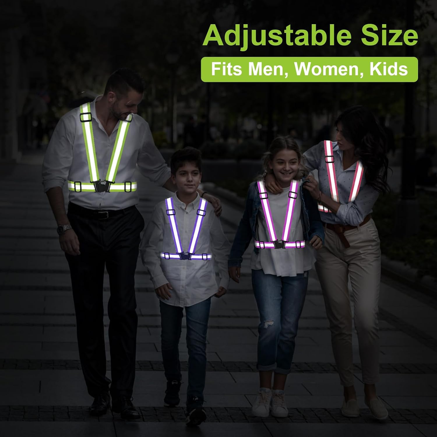 Reflective Vest Running Gear, 2-10Pack High Visible Safety VES
