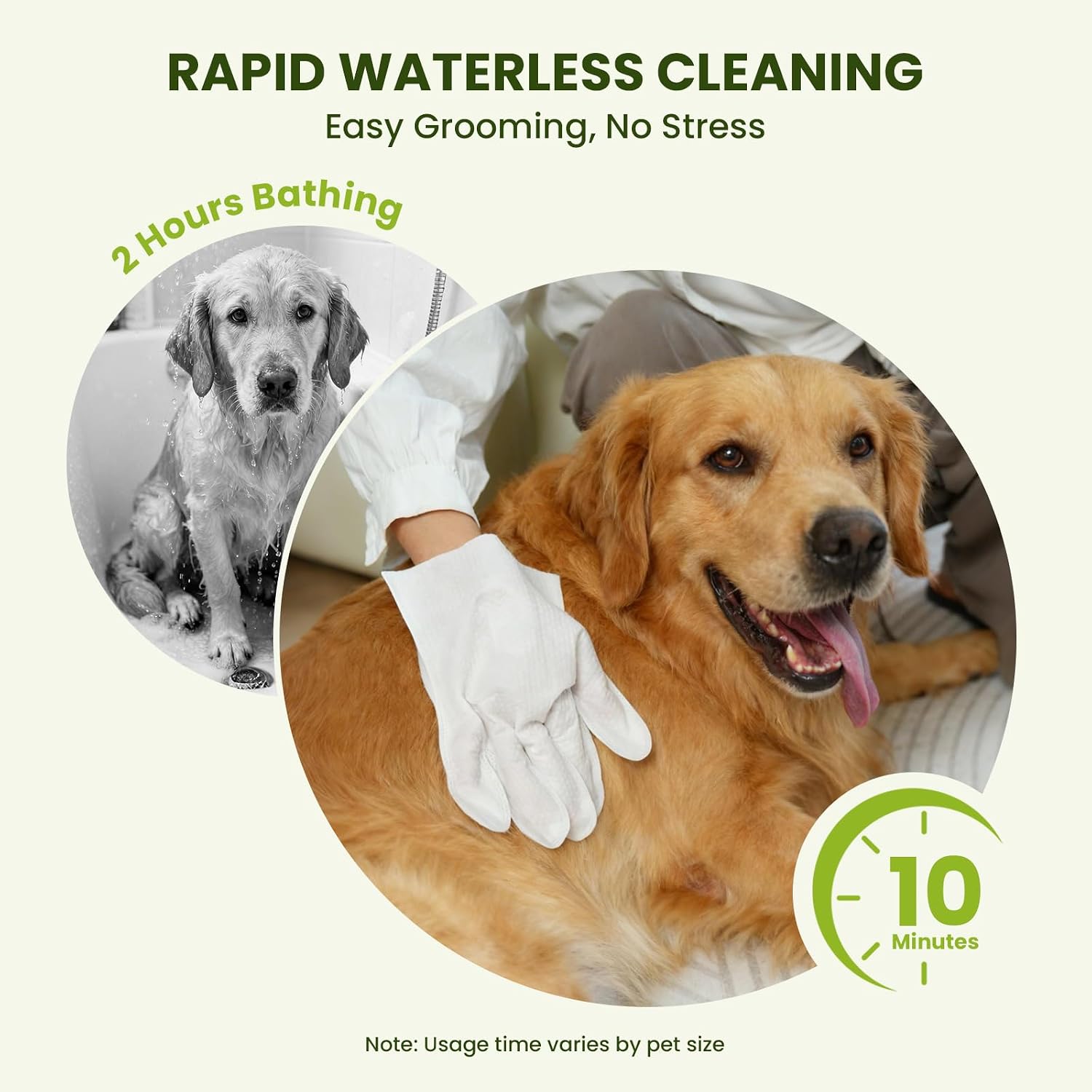 PawSono 36PCS Hypoallergenic Pet Glove Wipes for Dogs, Cats & Small Animals