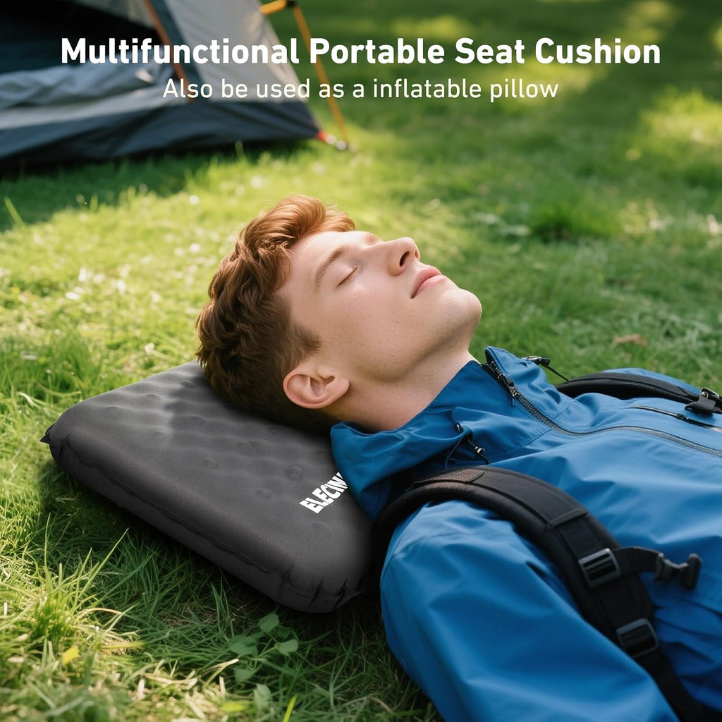 Inflatable Seat Cushion, Self Inflating Compact Stadium Seat Cushion