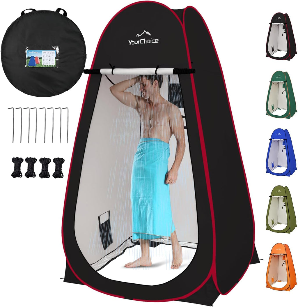 Your Choice Pop Up Shower Tent 47.2" Wx74.8/82.7" H Privacy Changing Tent