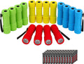 EverBrite 16-Pack Mini LED Flashlights with 48 AAA Batteries Included