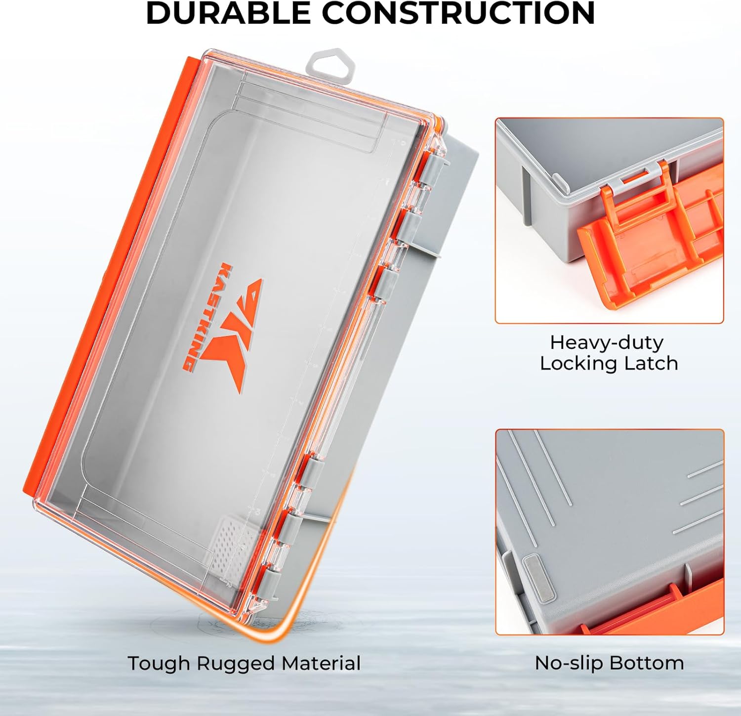KastKing HyperSeal Waterproof Tackle Box, 3700 Deep Tackle Trays