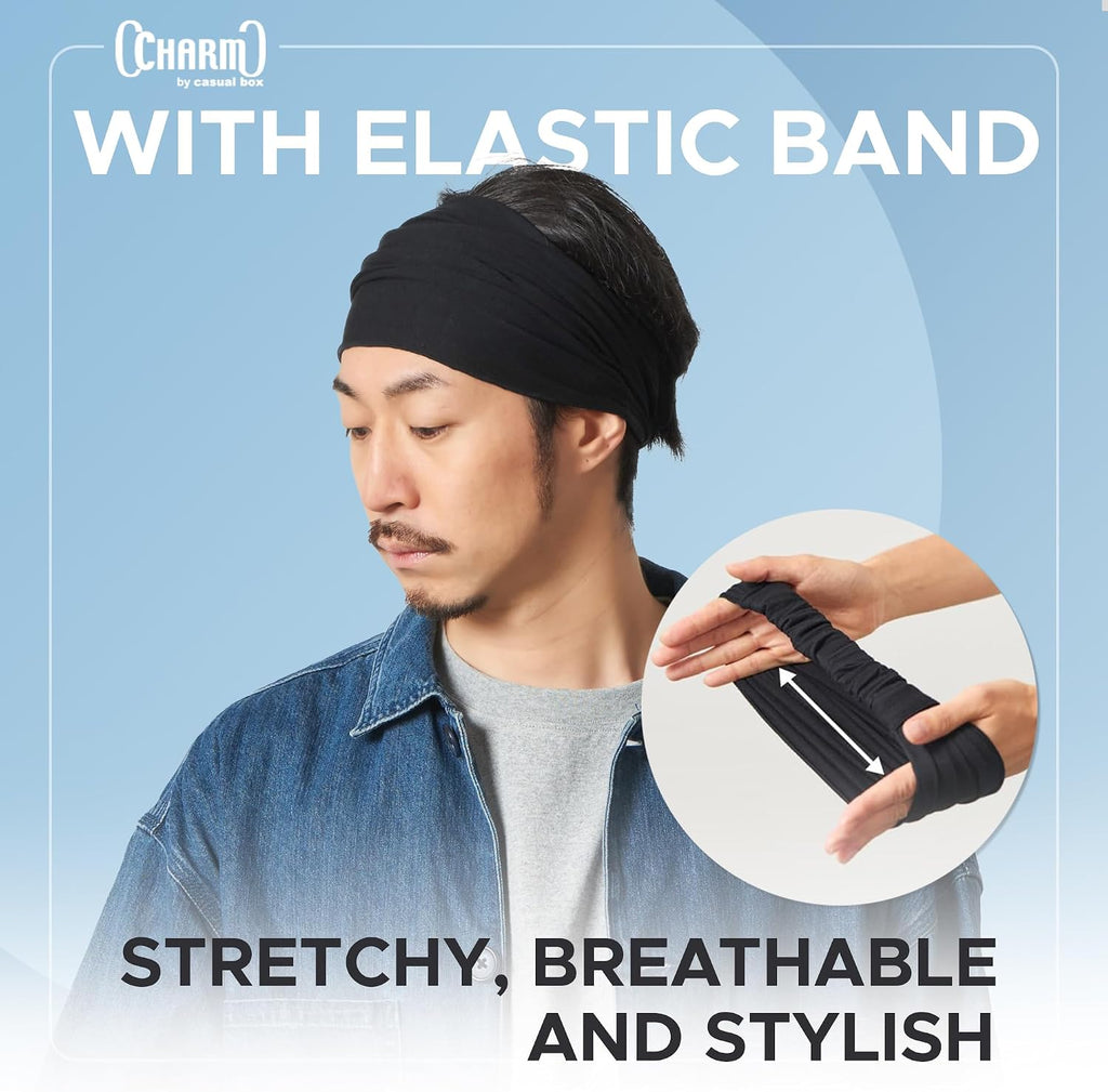 CHARM Headband for Men, Japanese Style Bandana