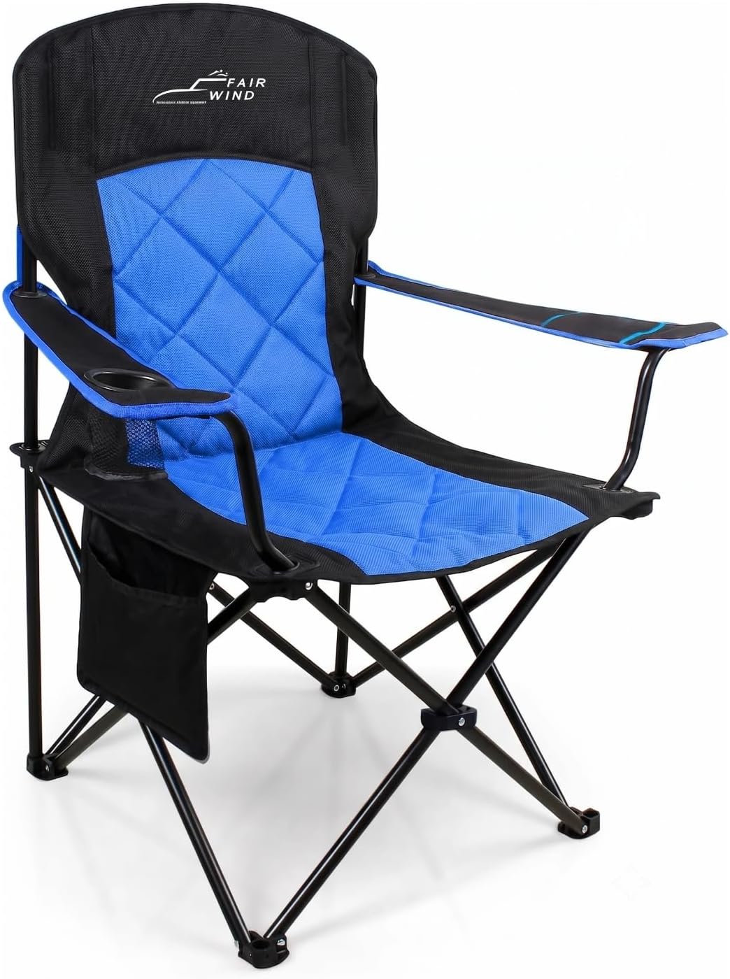 FAIR WIND Padded Oversized Camping Chair with Lumbar Support for Adults