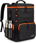 35L Insulated Cooler Backpack (35 Cans) - Leakproof Soft Sided Backpack Cooler with Anti-Theft Pocket & Bottle Opener - Beach, Hiking, Camping, Tailgate - Gift for Men & Women