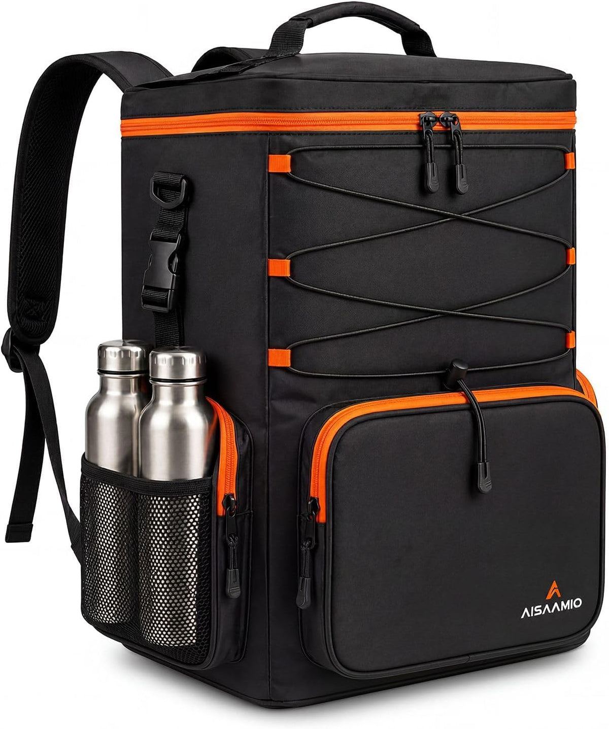 35L Insulated Cooler Backpack (35 Cans) - Leakproof Soft Sided Backpack Cooler with Anti-Theft Pocket & Bottle Opener - Beach, Hiking, Camping, Tailgate - Gift for Men & Women