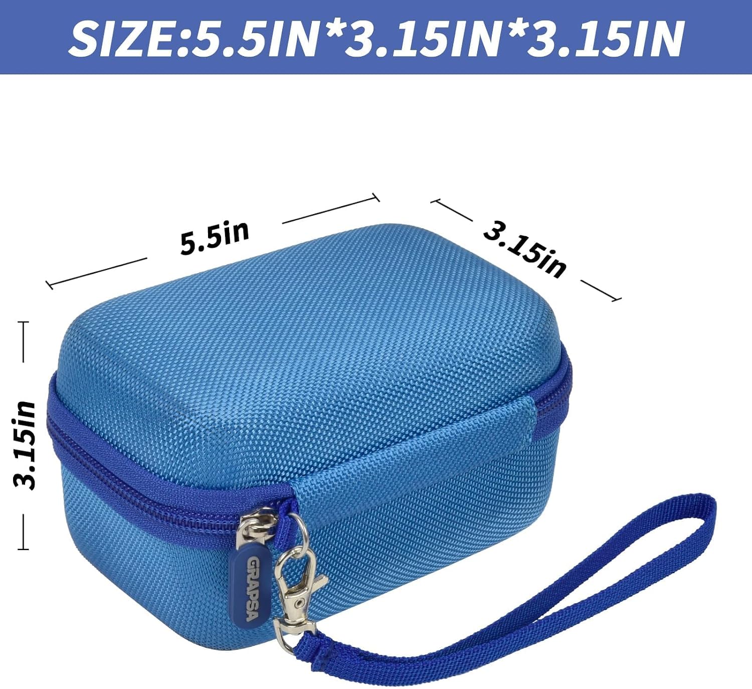 Digital Camera Case for Travelers & Vloggers, Case Only, Blue