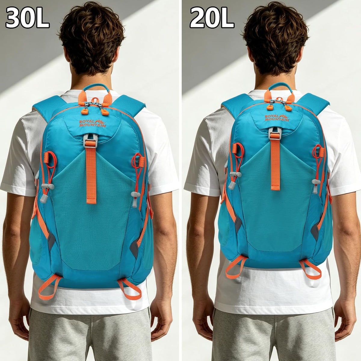 Small Hiking Backpack, 20L Lightweight Travel Backpacks For Men Women, Water Resistant Outdoor Day Pack, Ultralight Camping Daypack Backpacks, Durable Hiking Backpack Fit For Camping.(With Rain-cover)