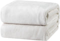 Bedsure GentleSoft White Fleece Throw Blanket - Mothers Birthday Gifts for Women 300GSM Blankets for Couch, Sofa, Bed, Soft Lightweight Plush Cozy Throws for Toddlers, 50x60 inches