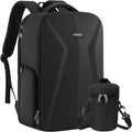 MOSISO Camera Backpack,Photography Camera Bag with Lens Pouch,Black