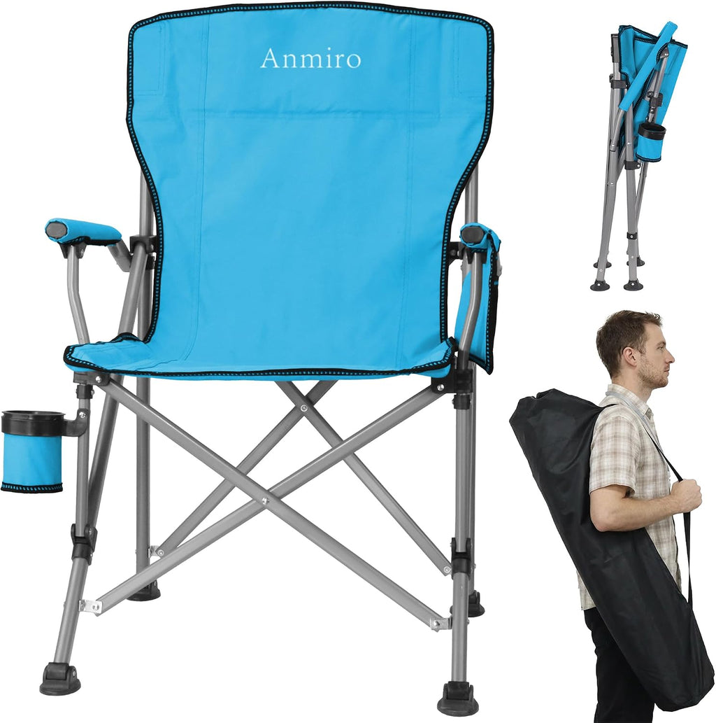 Heavy Duty Folding Camping Chair for Camp, Picnic, Lawn, Fishing