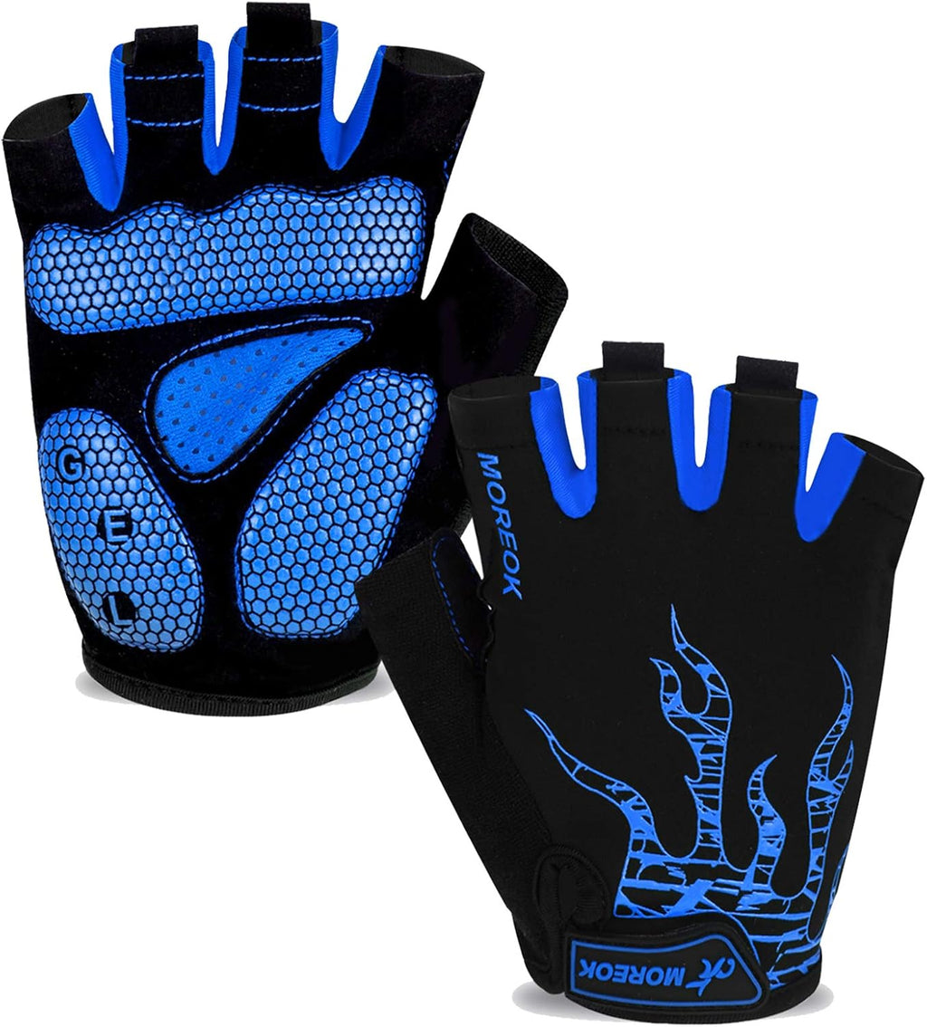 MOREOK Cycling Gloves Bike Bicycle Gloves, Half Finger 5MM Gel Anti-Slip