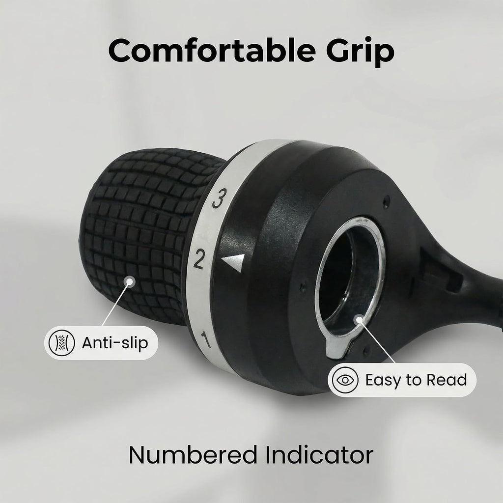 3x7 Speed Bike Shifter Set, 21 Speed Twist Grip Gear Shifters