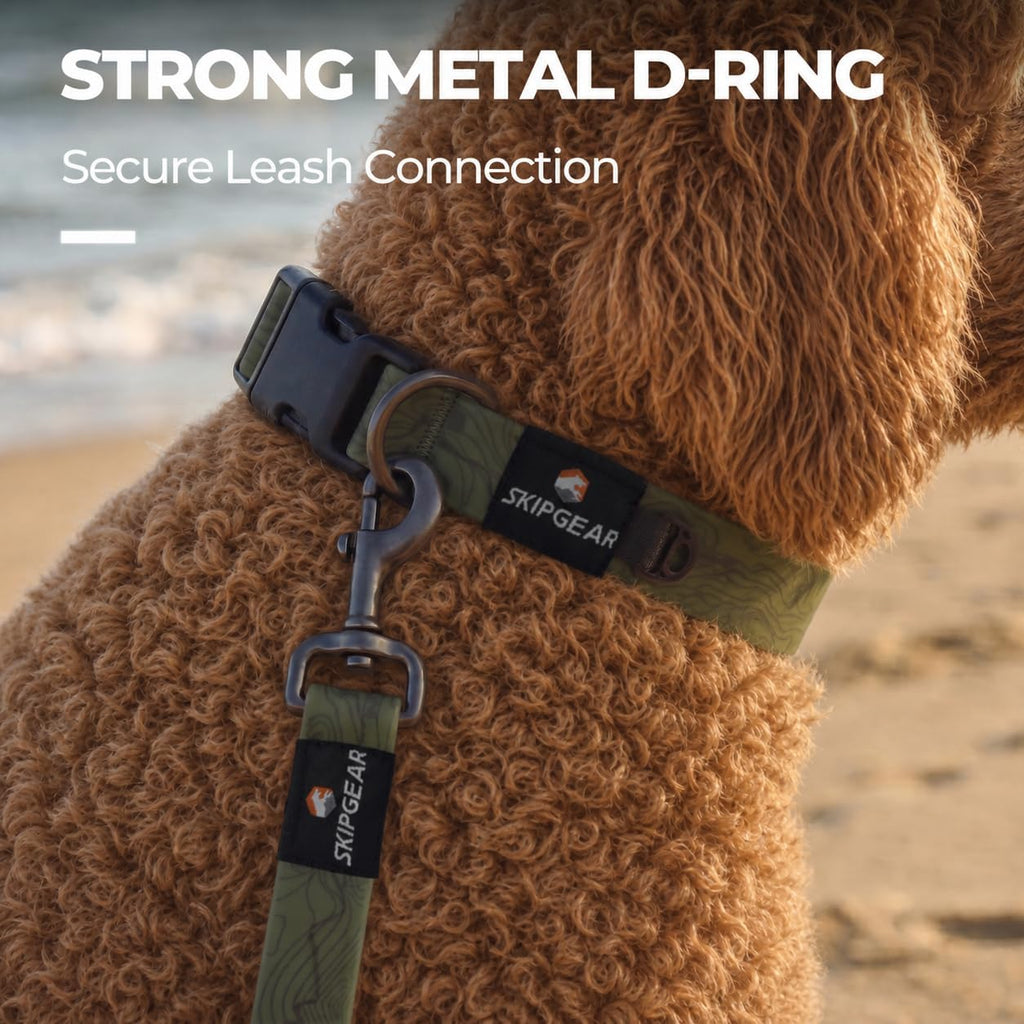 Waterproof Dog Collar, Odor-Resistant (Avocado Green, Small)