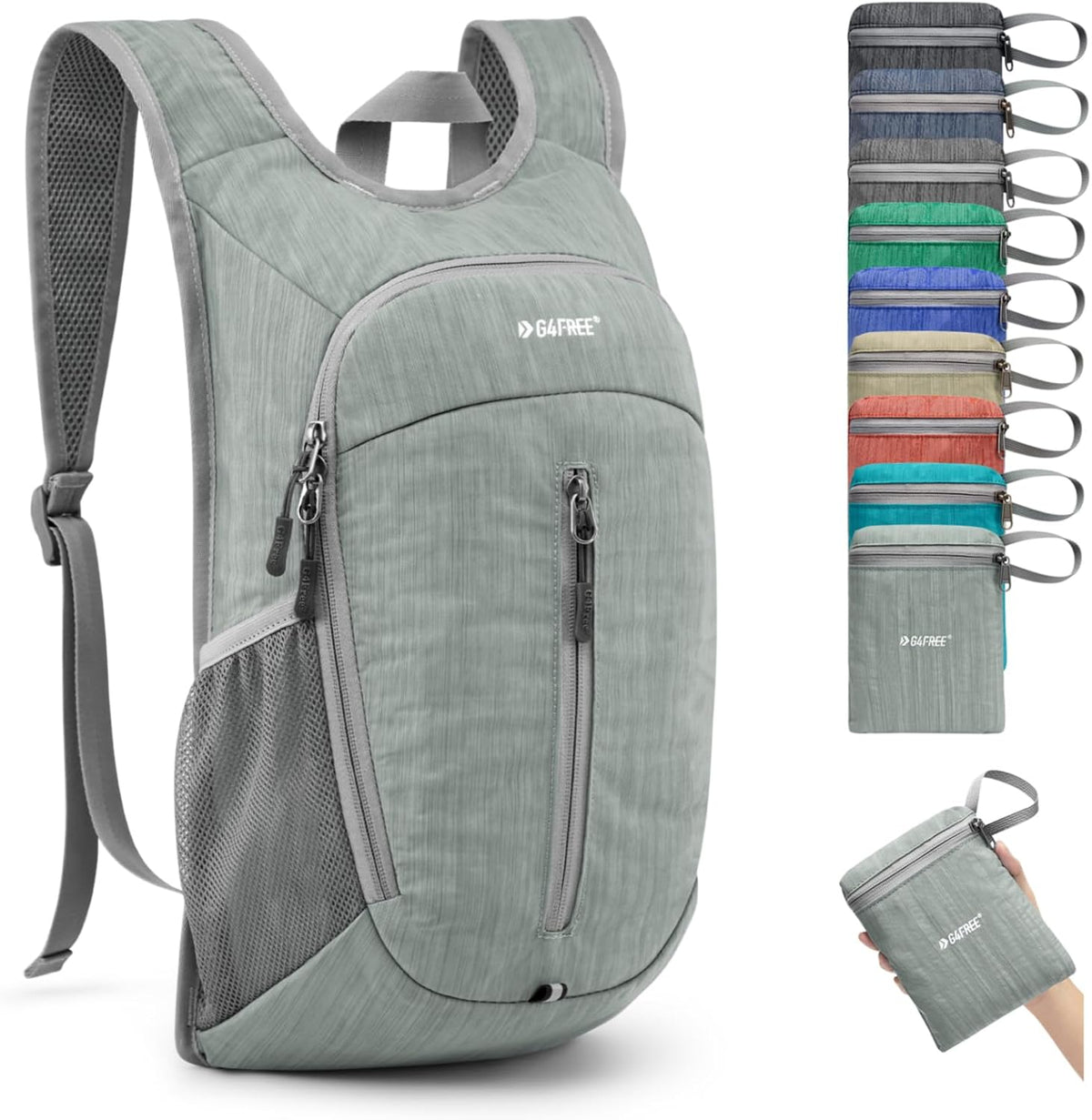 G4Free 10L Hiking Backpack Small Travel Hiking Daypack Lightweight Packable Backpack Casual Foldable Shoulder Bag